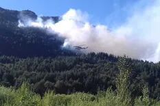Lago Puelo: con llamas de 30 metros, el fuego ingresó a la estancia Benetton