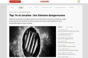 Alertan en Francia sobre el consumo de cocaína en el rugby tras el doping de una gran promesa