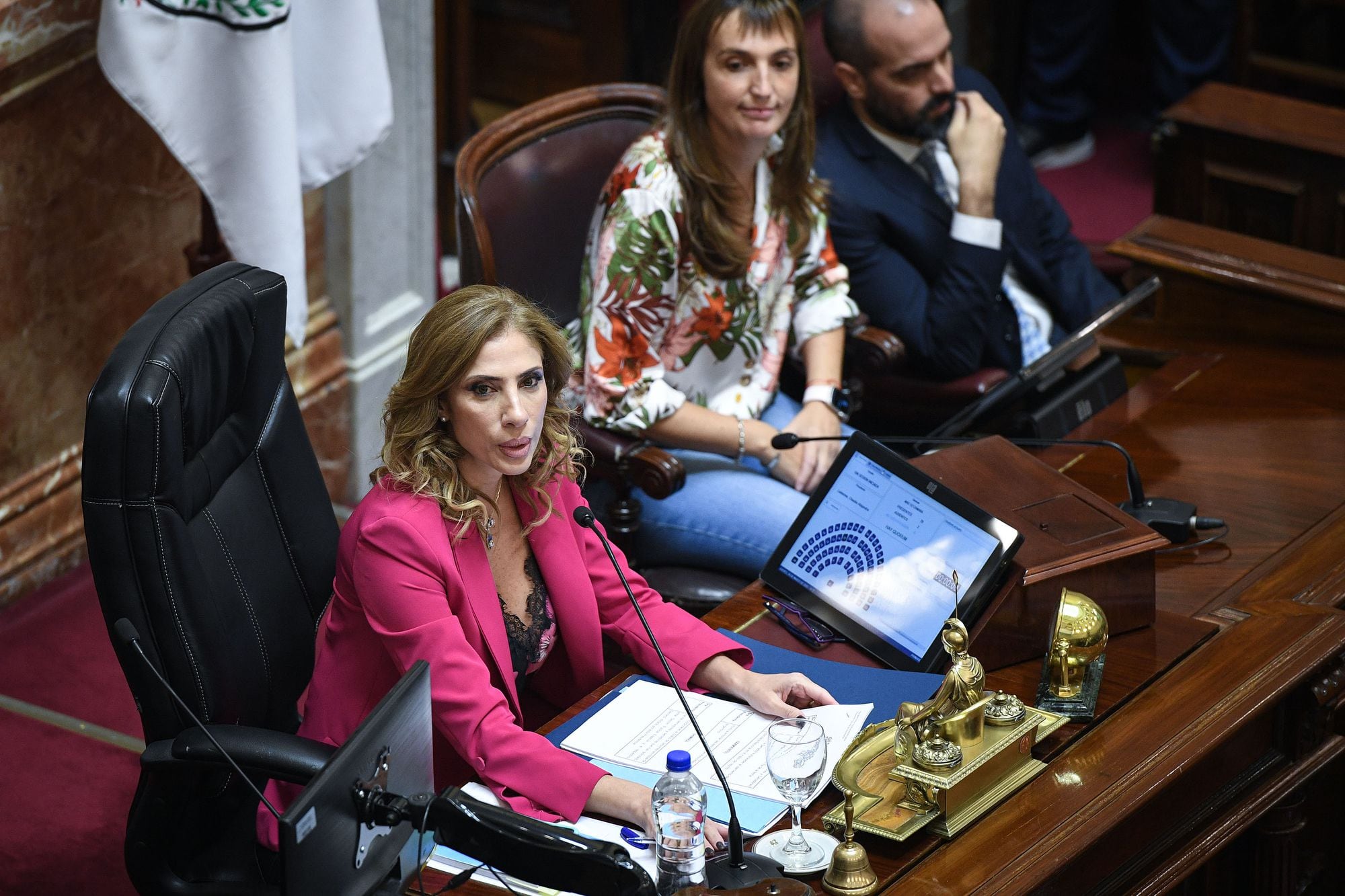 La santiagueña Claudia Ledesma está al frente del Senado ante la ausencia de Cristina Kirchner