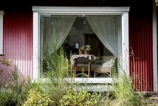 Ventana ideal para sentarse dentro de la casa a contemplar el jardín.