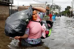 En fotos. El drama de las inundaciones en Esteban Echeverría
