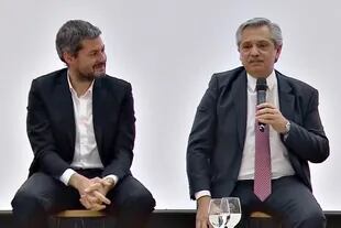 Matías Lammens y Alberto Fernández el día en que anunciaron la segunda edición del programa