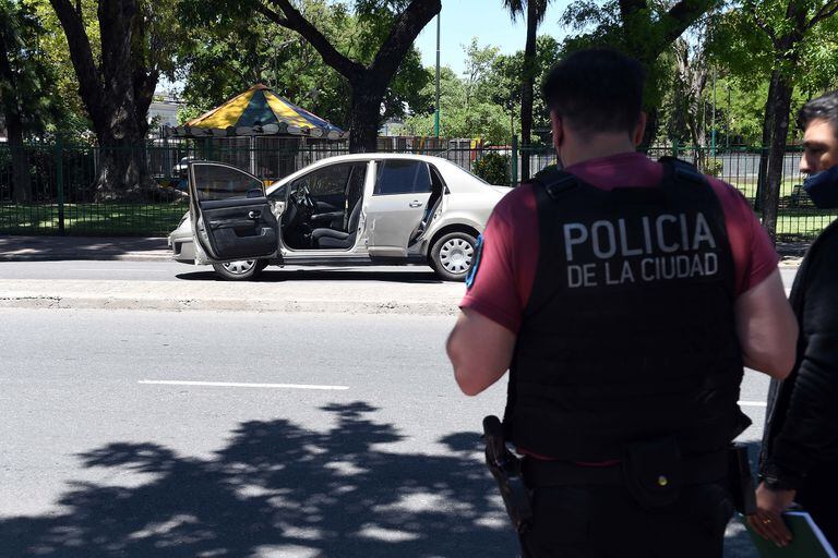 El vehículo utilizado por los policías arrestados por el homicidio de Lucas González