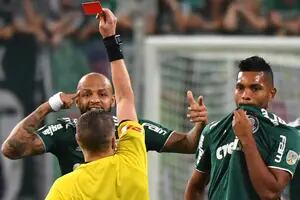 Palmeiras-Cerro Porteño: la patada de Felipe Melo y un final con escándalo