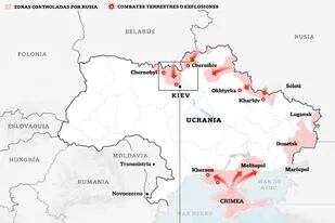 Qué áreas de Ucrania están bajo control de las fuerzas armadas rusas