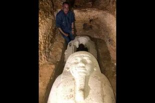 Los restos pertenecen a Djehuty Imhotep,, un sumo sacerdote de la dinastía XXVI
