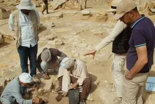 Los arqueólogos hallaron el templo solar mientras trabajaban en otro de estos templos, destinado al faraón Nyuserre Ini, de la Quinta Dinastía