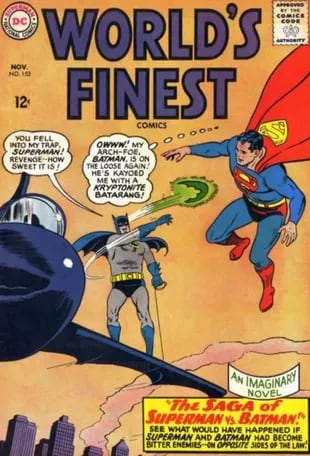 La escena se encuentra en el número 153 de "La saga Superman vs Batman" de 1965