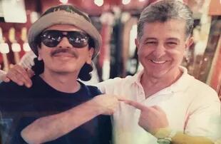 Con Carlos Santana