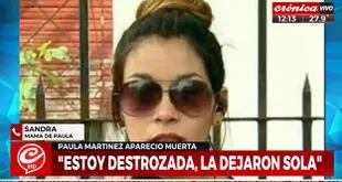 La madre de Paula Martínez afirmó que a su hija "la mataron en vida", tras la violación en manada que sufrió, y garantizó que no descansará hasta ver encarcelados de por vida a los responsables