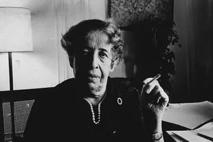 Hannah Arendt, autora de La condicin humana, en Nueva York, en abril de 1972