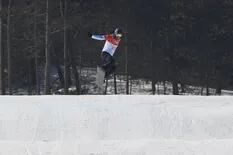 No pudo: Steven Williams quedó cerca de los cuartos de final del snowboard cross