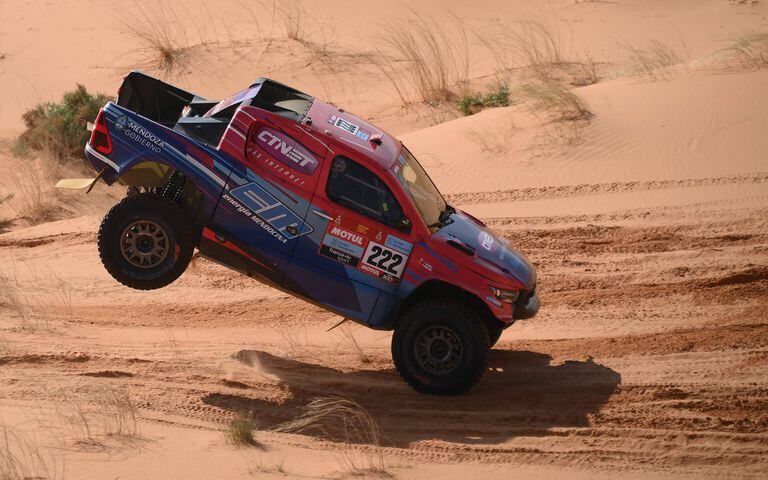 Un camino difícil encontró por delante Lucio Álvarez en el Rally Dakar