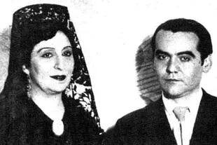 Lola Membrives y García Lorca, en Madrid