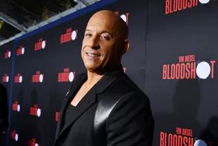 Vin Diesel asisitió con un look total black y se mostró entusiasmado por su nuevo protagónico en Bloodshot