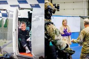 Como una de sus responsabilidades como reina, Máxima visitó la Escuela de Defensa de Breda, en los Países Bajos (Foto: Instagram / @koninklijkhuis)