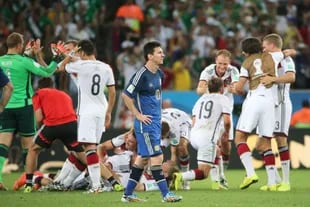 Lionel Messi tras la derrota con Alemania en el Mundial Brasil 2014