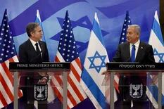 En medio de la escalada de violencia, el secretario de Estado de Biden se reunió con el premier israelí