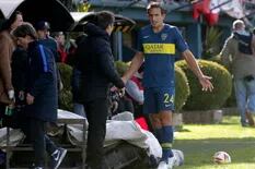 Boca sufre las lesiones: Izquierdoz jugó 5 minutos y debió ser reemplazado