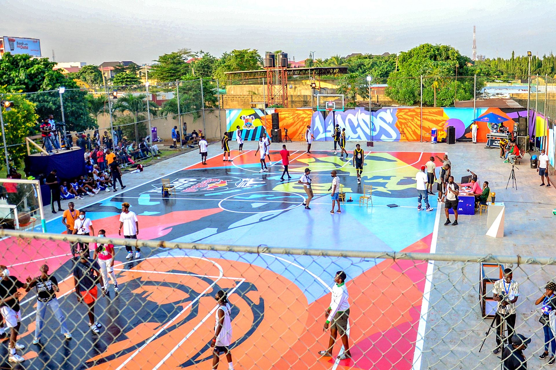 Ndubuisi Kanu Court, venue of the Red Bull Half Court final, in Lagos, Nigeria