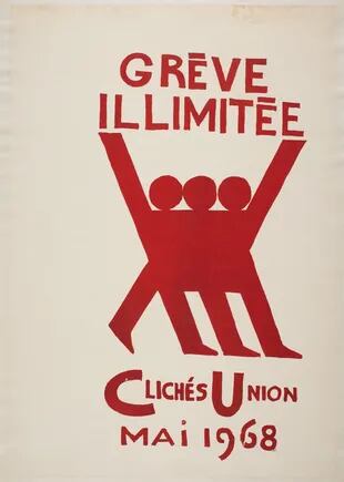 Imágenes icónicas. Afiche en favor de la huelga coparon París