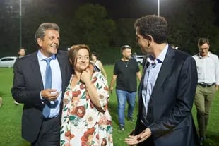 Sergio Massa, Cecilia Moreau y "Wado" De Pedro