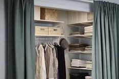 Ideas para organizar y disimular un armario sin puertas y que quede prolijo a la vista