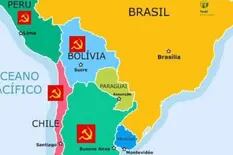 El particular mapa del hijo de Bolsonaro donde marca a la Argentina como país comunista