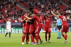 Imbatible. Bayern Munich derrotó a Sevilla y ganó también la Supercopa de Europa