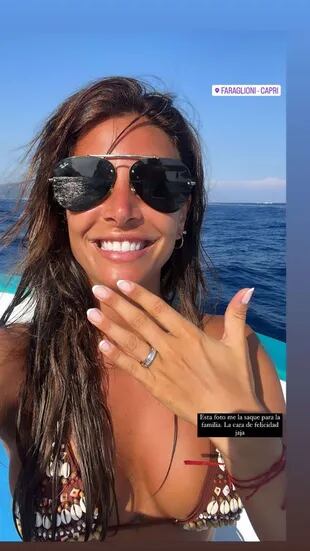 Con el anillo en su dedo, Sol Pérez confirmó su casamiento con Guido Mazzoni
Foto: @lasobrideperez
