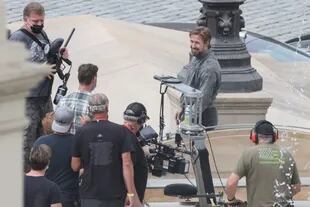 Ryan Gosling en el rodaje de The Gray Man