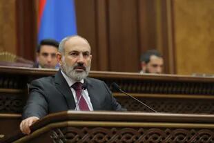 Der armenische Ministerpräsident Nikol Paschinjan sprach heute im Parlament