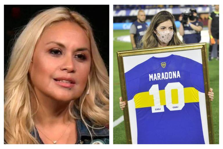 El conflicto entre la ex de Maradona y sus hijas continúa, esta vez con un detalle ligado a Boca