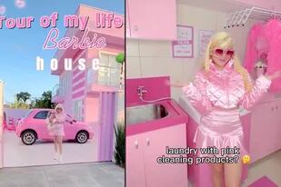 Remodeló su casa para que se parezca a la mansión de Barbie y logró un impactante resultado
