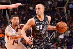San Antonio Spurs aplastó a Phoenix Suns: así fue la actuación de Manu Ginóbili