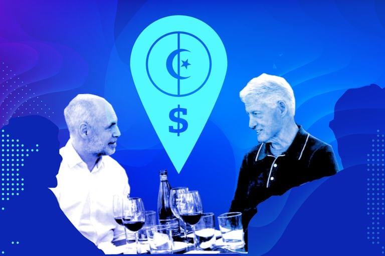 El misterioso albanés que pagó el almuerzo entre Clinton y Rodríguez Larreta