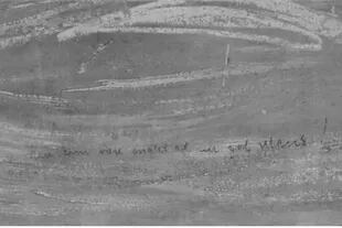 La inscripción fue escrita por Munch