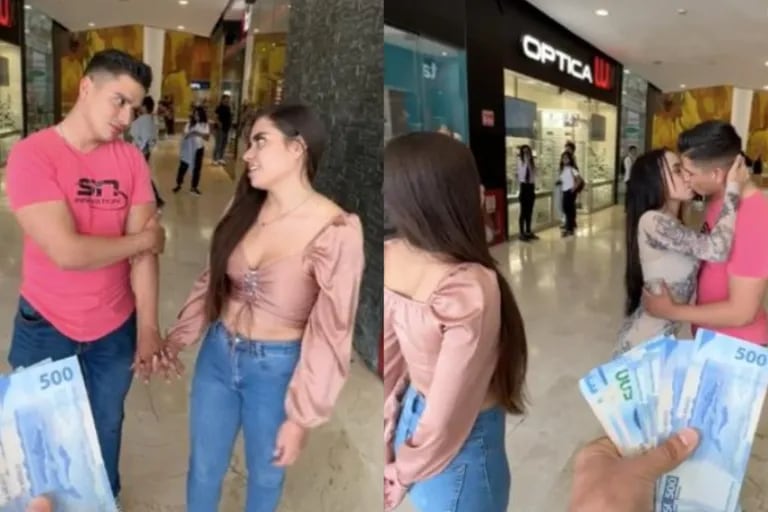 She agrees to kiss her boyfriend for a viral challenge, but not everything goes as expected