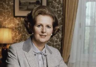Foto de archivo de 1980 que muestra a la Primera Ministra británica Margaret Thatcher