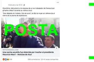 Es verdadero que una mujer fue detenida en Azul por insultar a Mauricio Macri