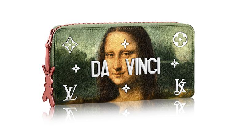 La billetera de la Mona Lisa es parte de la colaboración del artista Jeff Koons con Louis Vuitton