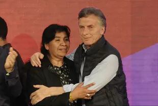 Macri, junto a Margarita Barrientos
