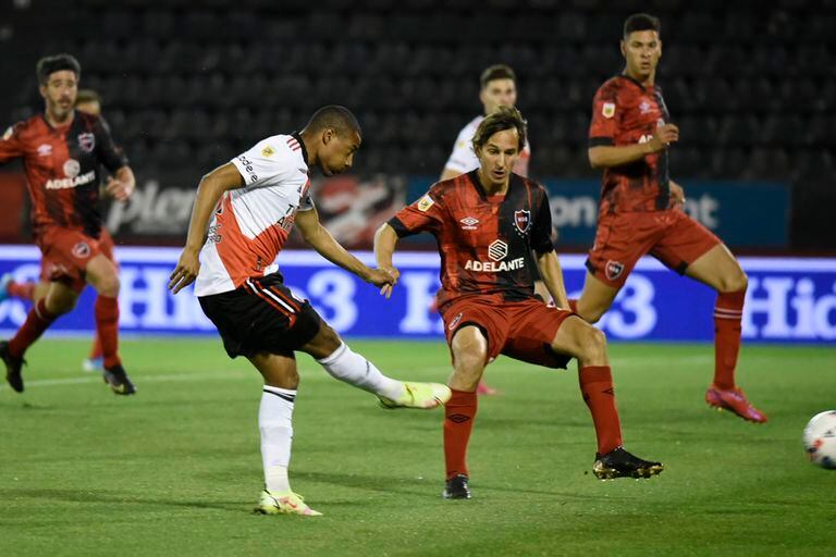 Nicolás De la Cruz marcó uno de los goles en el Parque Independencia, donde a River no venía yéndolo bien los últimos años: tenía cuatro éxitos en 15 encuentros desde 2002.