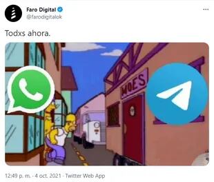 Los usuarios volvieron a Telegram frente a la caída de WhatsApp