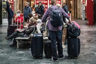 Un hombre que viajaba con su mascota en el equipaje no supo qué hacer al llegar al control de seguridad