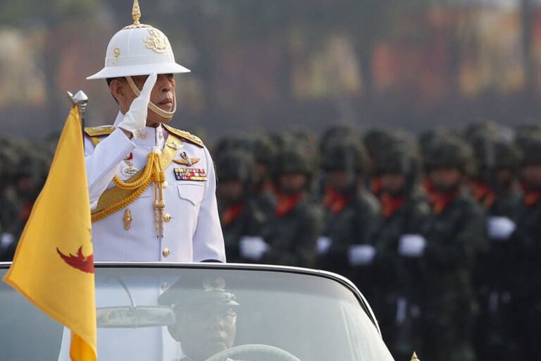 El rey de Tailandia, Rama X, en un acto oficial