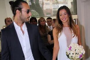 En 2011. Karina y Leonardo pasaron por el civil para dar el «sí, quiero»