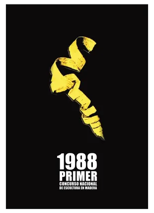 Afiche del primer certamen en 1988.