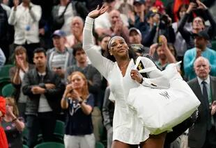 La despedida de Serena Williams en el último torneo de Wimbledon