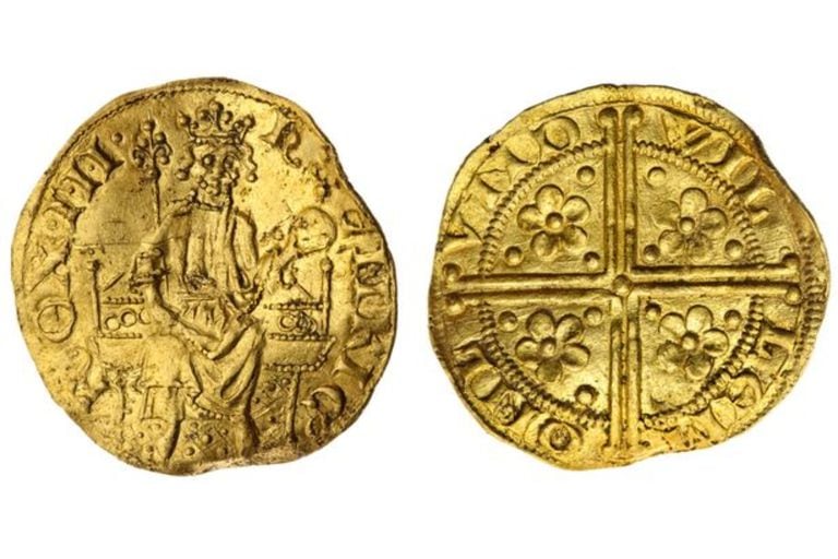 He found a gold coin with his metal detector and sold it for almost 650,000 pounds